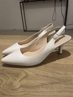 White Kitten Heels - 5.5 UK thumbnail