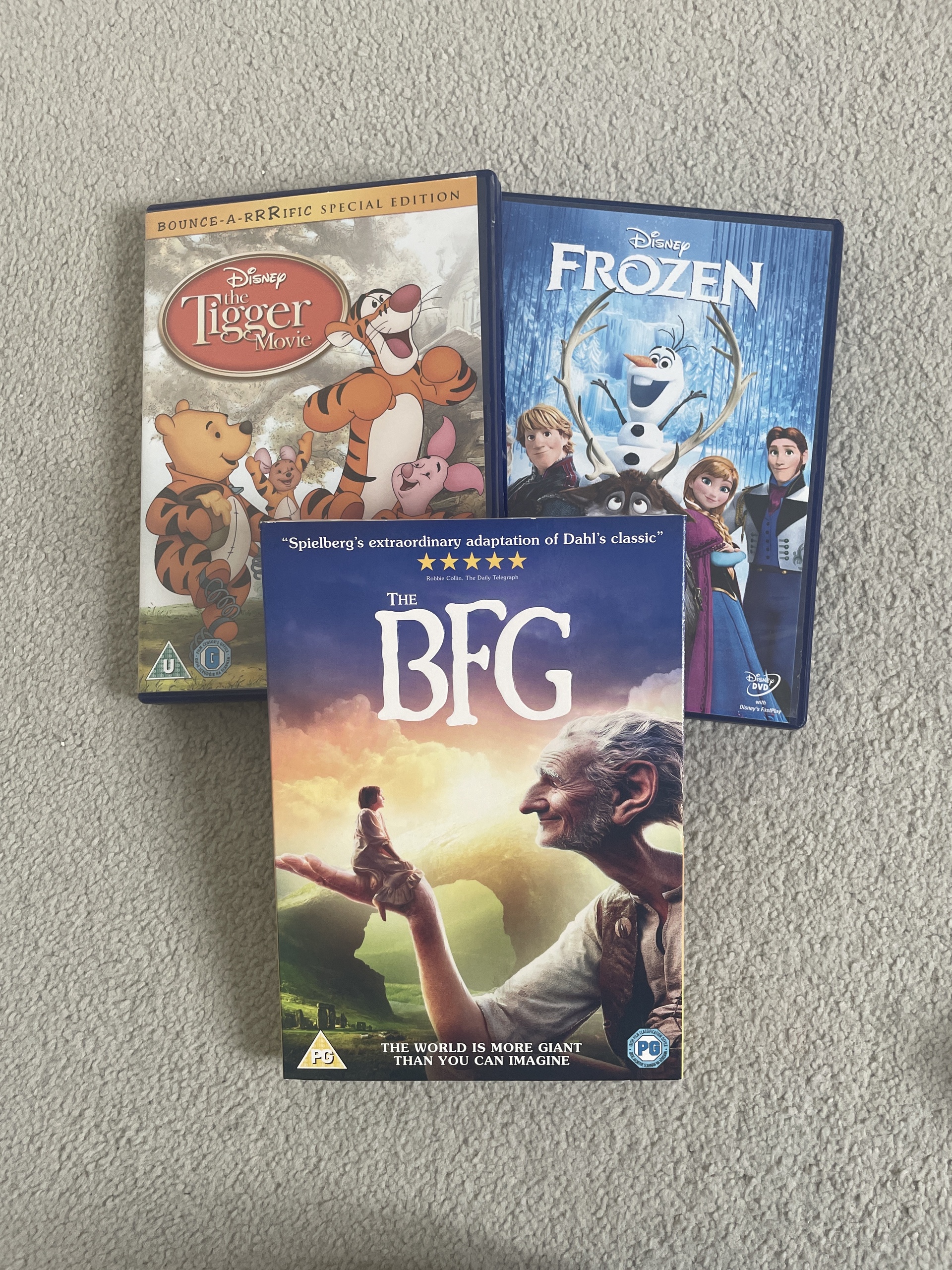 Set of 3 DvDs - BFG unopened